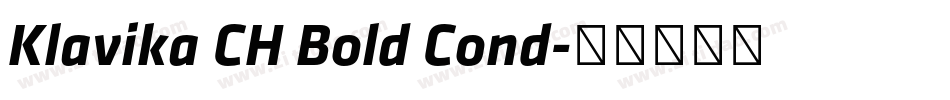 Klavika CH Bold Cond字体转换